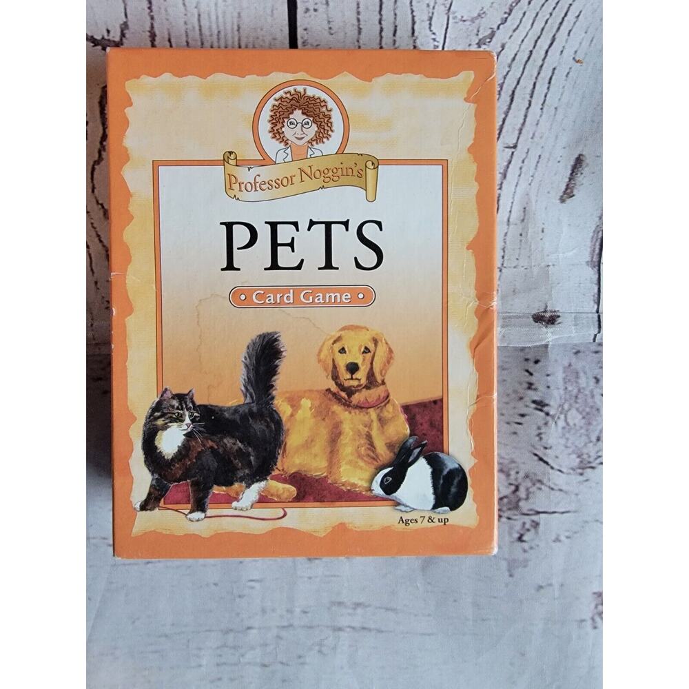 Professor Noggin PETS Educational Card Game 2009 Complete READ